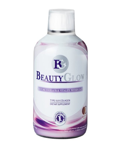 BEAUTYGLOW ®- Copper Plus - Liposol 10.000mg Marine Collagen Peptide Tip 1 & 3 -500ml Glass Bottle BGS20COP