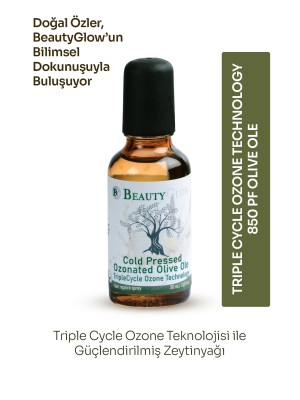 BEAUTYGLOW Triple Cycle Ozonated olive oile based  Face Serum 30mL - Shiny antiwrinkle formula with 850 polyphenols